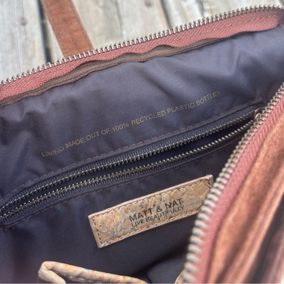 Matt & Nat Vegan Suede Vintage Collection Cross Body Bag - Picture 8 of 8